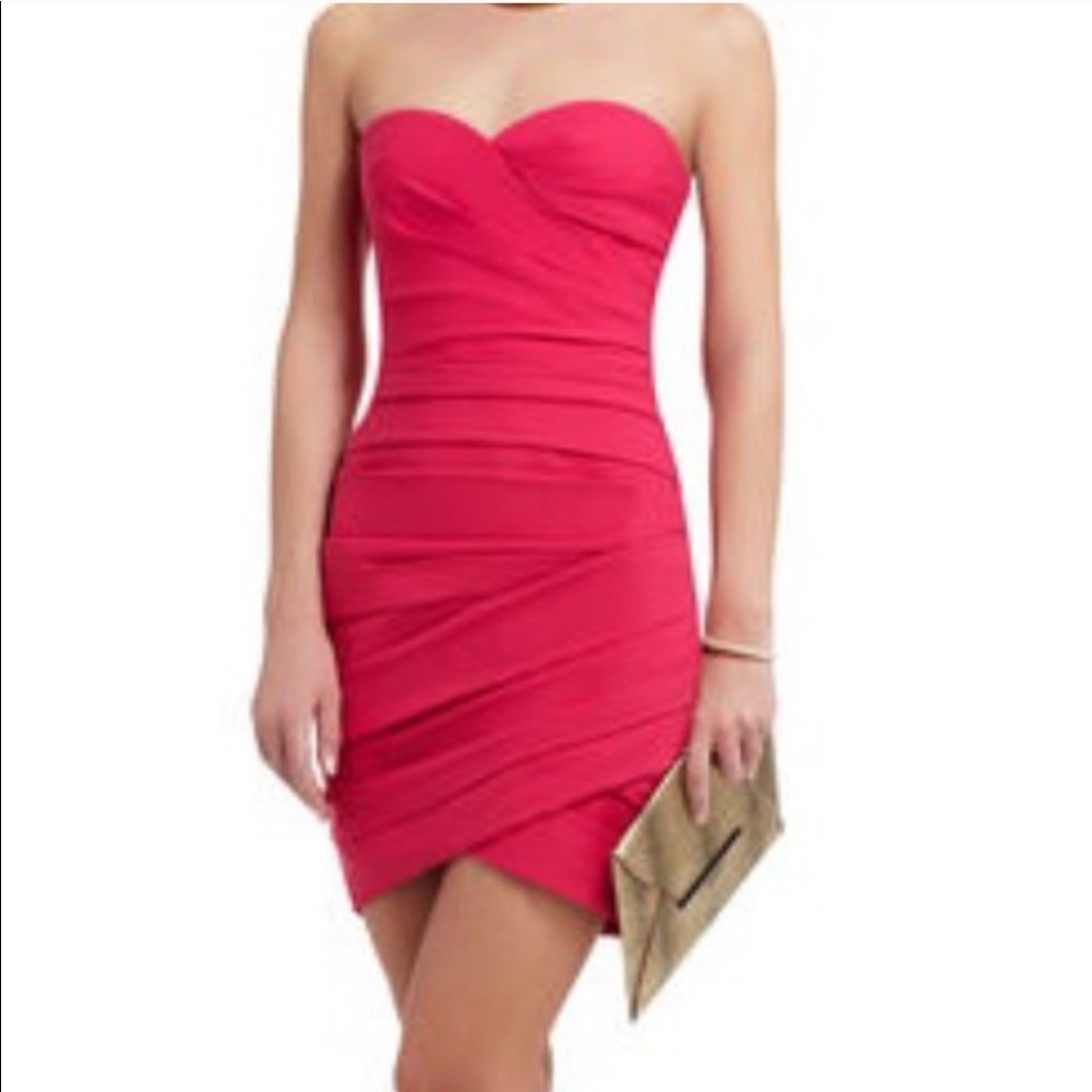 BCBG Maxazria Madge Bodycon Strapless Dress